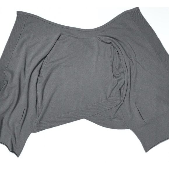 Naadam Sweater Gray Cashmere Cardigan Knit Lagenlook Open Front Long sz S / 6 - Picture 9 of 16